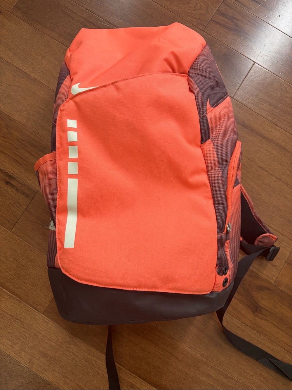 Nike Men’s Coral-Orange Backpack with Dark Accent Base